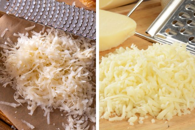 Parmesan Cheese vs Mozzarella Cheese