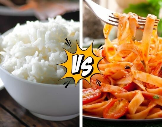 Bowl of Rice vs. Bowl of Pasta